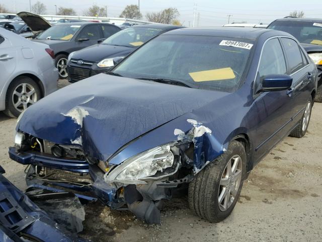 1HGCM66553A057379 - 2003 HONDA ACCORD EX BLUE photo 2