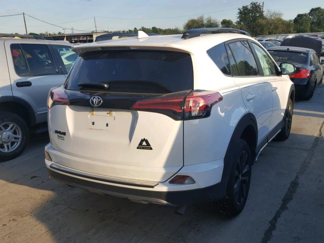 2T3RFREV0JW750252 - 2018 TOYOTA RAV4 ADVEN WHITE photo 4