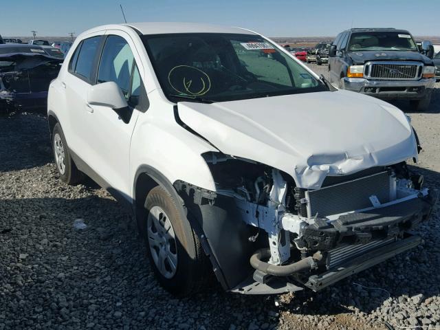 3GNCJKSB3GL267982 - 2016 CHEVROLET TRAX LS WHITE photo 1