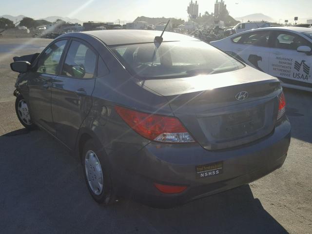 KMHCT4AE7DU284856 - 2013 HYUNDAI ACCENT GLS CHARCOAL photo 3