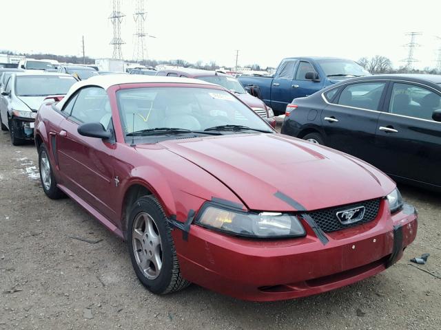 1FAFP44493F333704 - 2003 FORD MUSTANG BURGUNDY photo 1