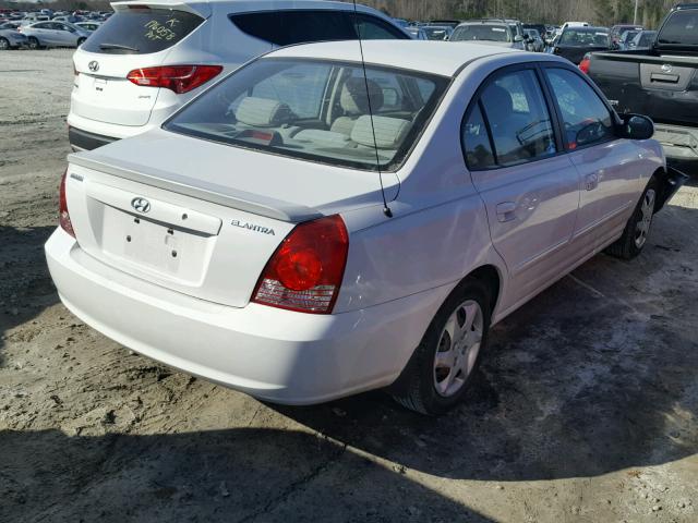 KMHDN46DX6U343819 - 2006 HYUNDAI ELANTRA GL WHITE photo 4