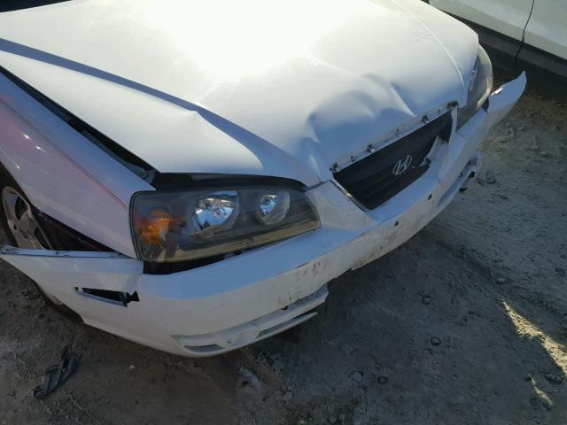 KMHDN46DX6U343819 - 2006 HYUNDAI ELANTRA GL WHITE photo 9