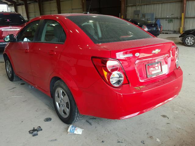 1G1JA5SH2E4215728 - 2014 CHEVROLET SONIC LS Կարմիր լուսանկար 3