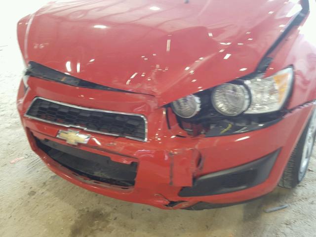 1G1JA5SH2E4215728 - 2014 CHEVROLET SONIC LS Կարմիր լուսանկար 9
