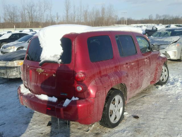 3GNBAADB8AS635928 - 2010 CHEVROLET HHR LS RED photo 4