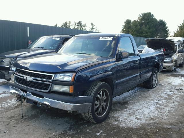 3GCEC14X77G255129 - 2007 CHEVROLET SILVERADO BLUE photo 2