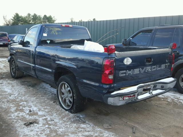 3GCEC14X77G255129 - 2007 CHEVROLET SILVERADO BLUE photo 3