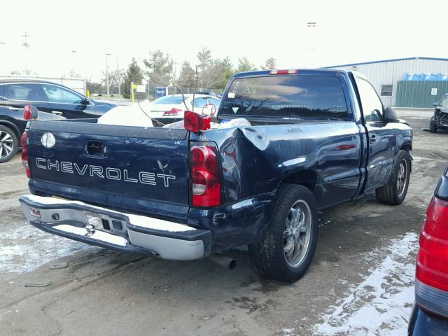 3GCEC14X77G255129 - 2007 CHEVROLET SILVERADO BLUE photo 4