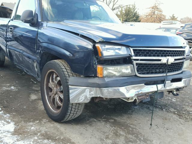 3GCEC14X77G255129 - 2007 CHEVROLET SILVERADO BLUE photo 9