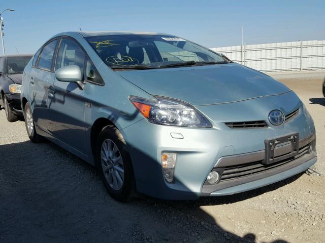 JTDKN3DP2C3015136 - 2012 TOYOTA PRIUS PLUG BLUE photo 1