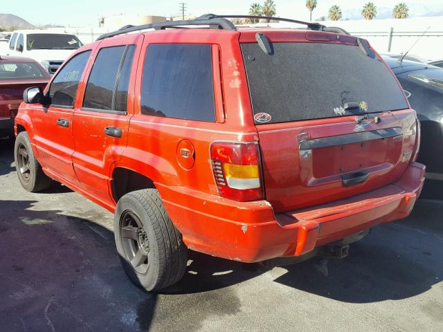 1J4G258S2XC703811 - 1999 JEEP GRAND CHER RED photo 3