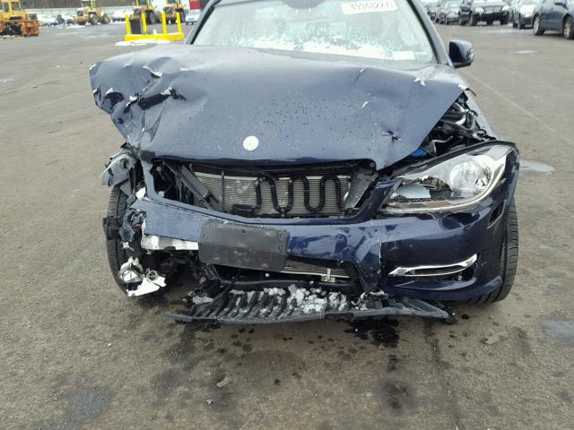 WDDGF8AB0ER321783 - 2014 MERCEDES-BENZ C 300 4MAT BLUE photo 7