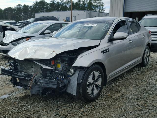 KNAGM4AD2C5017043 - 2012 KIA OPTIMA HYB SILVER photo 2