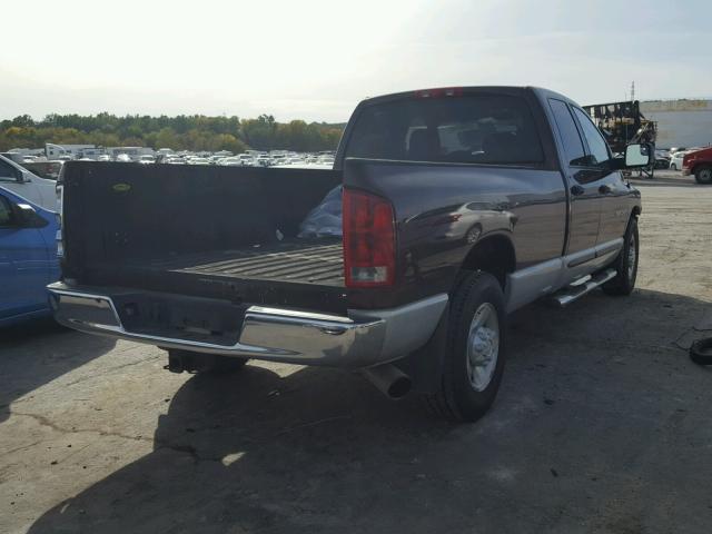 3D7KA28C94G225900 - 2004 DODGE RAM 2500 S MAROON photo 4