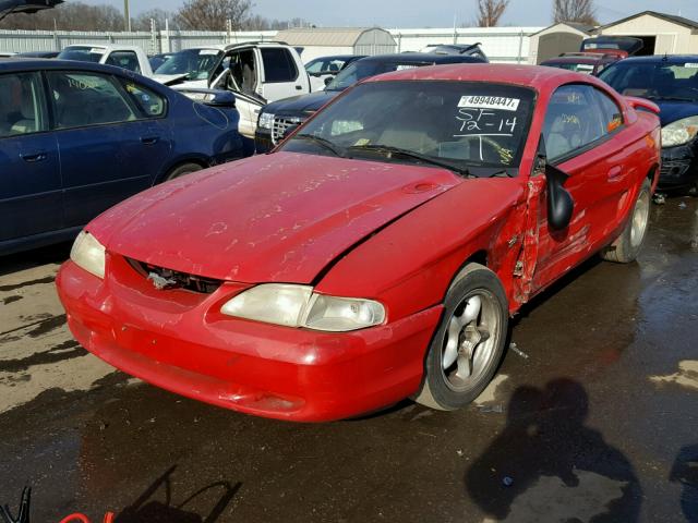 1FAFP4042WF234247 - 1998 FORD MUSTANG RED photo 2