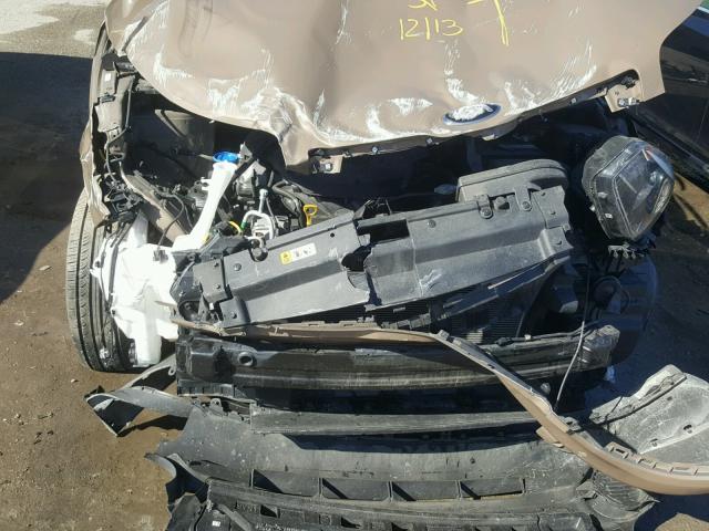 KNDJN2A22F7187470 - 2015 KIA SOUL BROWN photo 9