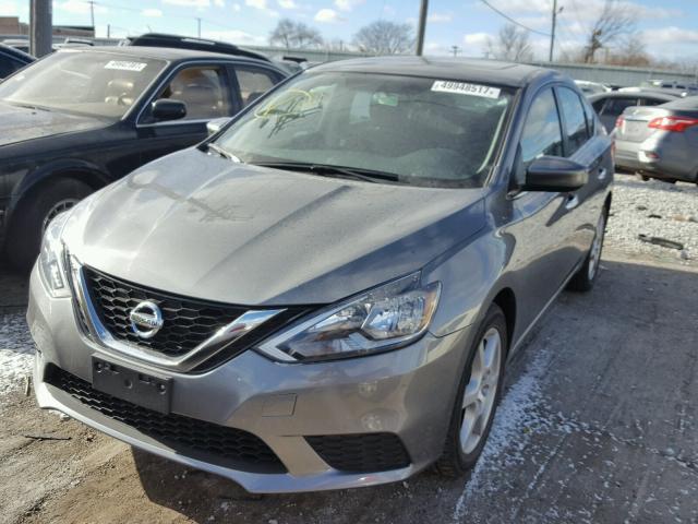 3N1AB7AP8HY305396 - 2017 NISSAN SENTRA S GRAY photo 2