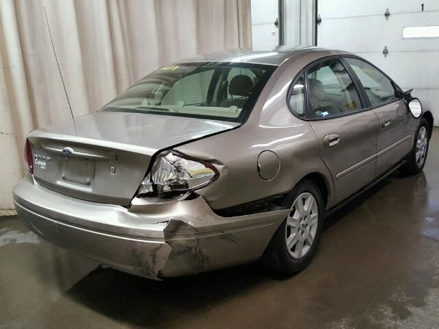 1FAFP53U07A106847 - 2007 FORD TAURUS SE TAN photo 4