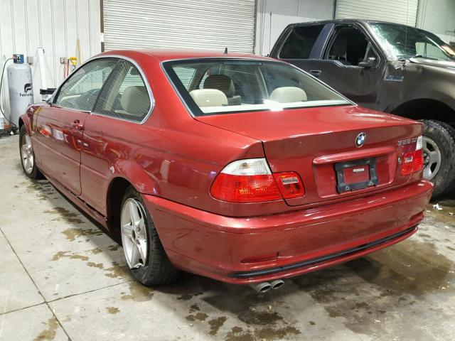 WBABM534XYJP01334 - 2000 BMW 328 CI MAROON photo 3