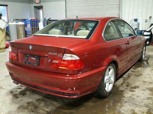 WBABM534XYJP01334 - 2000 BMW 328 CI MAROON photo 4