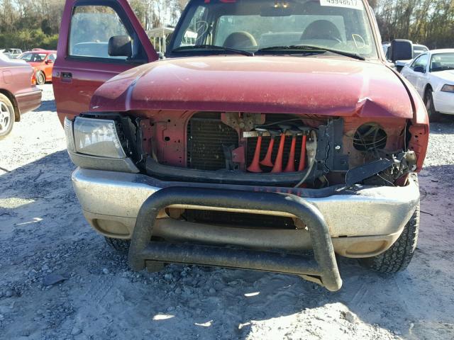 1FTYR10CXYPA48651 - 2000 FORD RANGER BURGUNDY photo 9