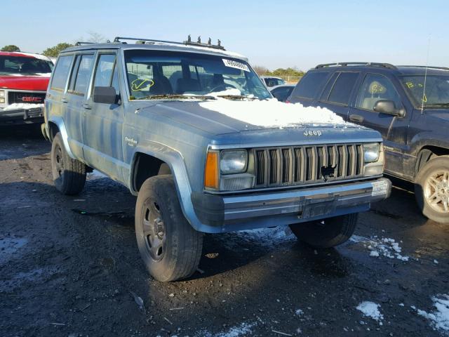 1JCML7823HT008108 - 1987 JEEP CHEROKEE P BLUE photo 1