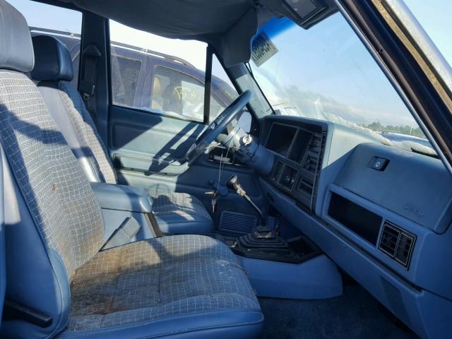 1JCML7823HT008108 - 1987 JEEP CHEROKEE P BLUE photo 5