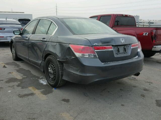 1HGCP2F30CA164693 - 2012 HONDA ACCORD LX CHARCOAL photo 3