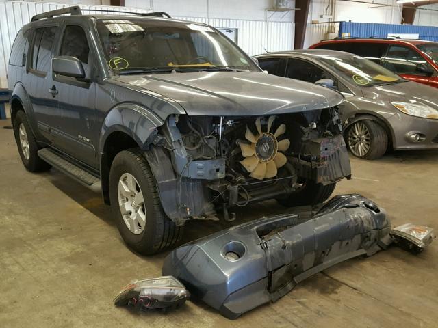 5N1AR18W75C764180 - 2005 NISSAN PATHFINDER BLUE photo 1