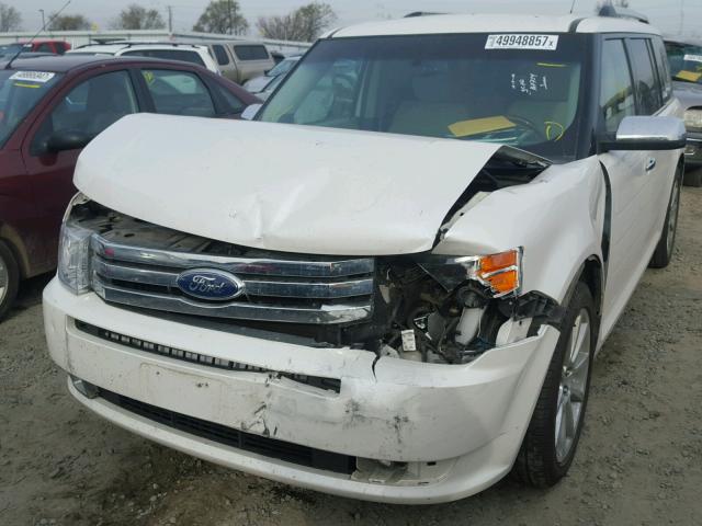 2FMGK5DC2BBD28415 - 2011 FORD FLEX LIMIT WHITE photo 2