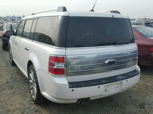 2FMGK5DC2BBD28415 - 2011 FORD FLEX LIMIT WHITE photo 3