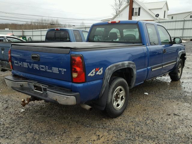 2GCEK19VX41140975 - 2004 CHEVROLET SILVERADO BLUE photo 4