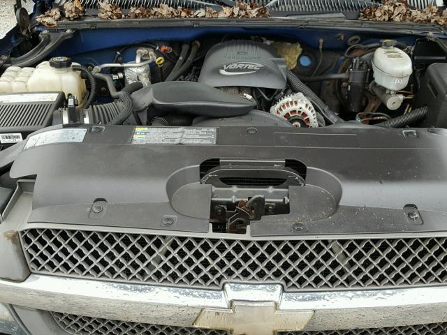 2GCEK19VX41140975 - 2004 CHEVROLET SILVERADO BLUE photo 7