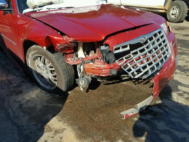 2C3CA4CD3AH149620 - 2010 CHRYSLER 300 TOURIN RED photo 9