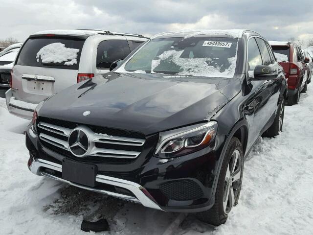 WDC0G4KB8HV003903 - 2017 MERCEDES-BENZ GLC 300 4M BLACK photo 2