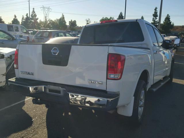 1N6AA07D08N334468 - 2008 NISSAN TITAN XE WHITE photo 4