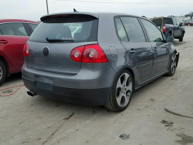 WVWHV71K08W289547 - 2008 VOLKSWAGEN GTI GRAY photo 4