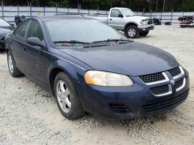 1B3EL46R95N626376 - 2005 DODGE STRATUS SX BLUE photo 1