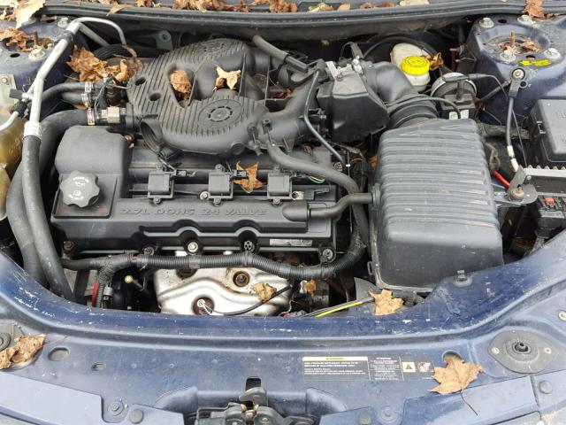 1B3EL46R95N626376 - 2005 DODGE STRATUS SX BLUE photo 7