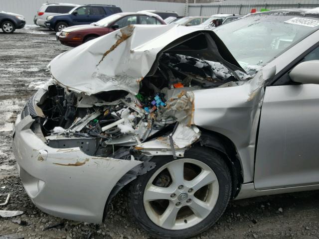 4T1CA30P26U075255 - 2006 TOYOTA CAMRY SOLA SILVER photo 9