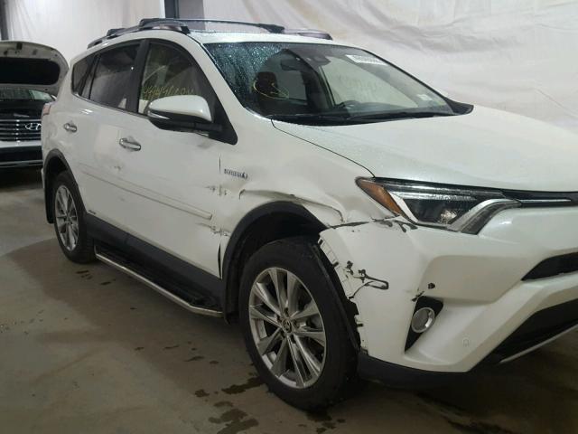 JTMDJREV4JD159296 - 2018 TOYOTA RAV4 HV LI WHITE photo 9