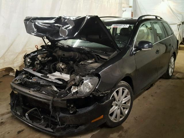 3VWPZ7AJ9BM615311 - 2011 VOLKSWAGEN JETTA S BLACK photo 2