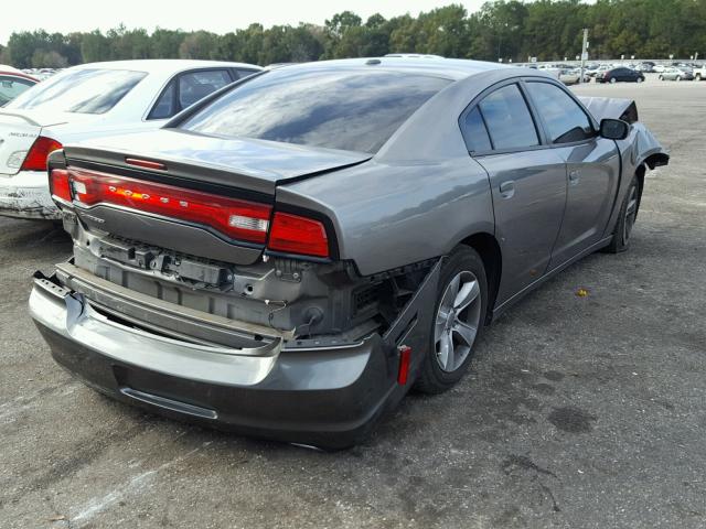 2B3CL3CG4BH585020 - 2011 DODGE CHARGER GRAY photo 4