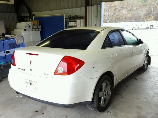 1G2ZH57N284247737 - 2008 PONTIAC G6 GT WHITE photo 4