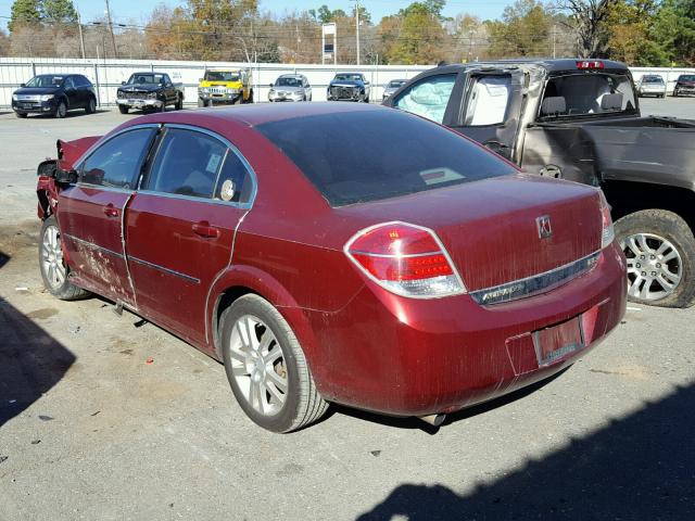 1G8ZS57N28F127769 - 2008 SATURN AURA XE MAROON photo 3