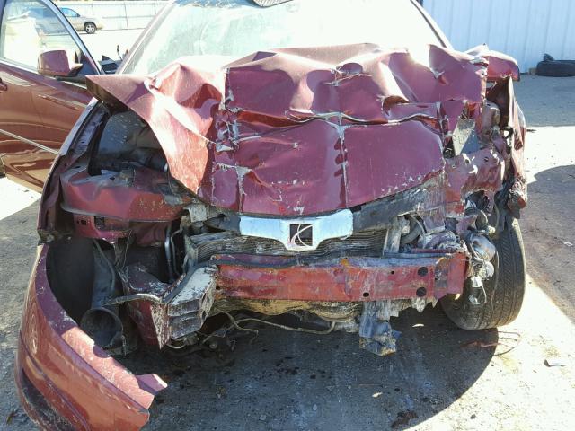 1G8ZS57N28F127769 - 2008 SATURN AURA XE MAROON photo 7