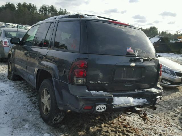 1GNDT13S052206370 - 2005 CHEVROLET TRAILBLAZE GREEN photo 3