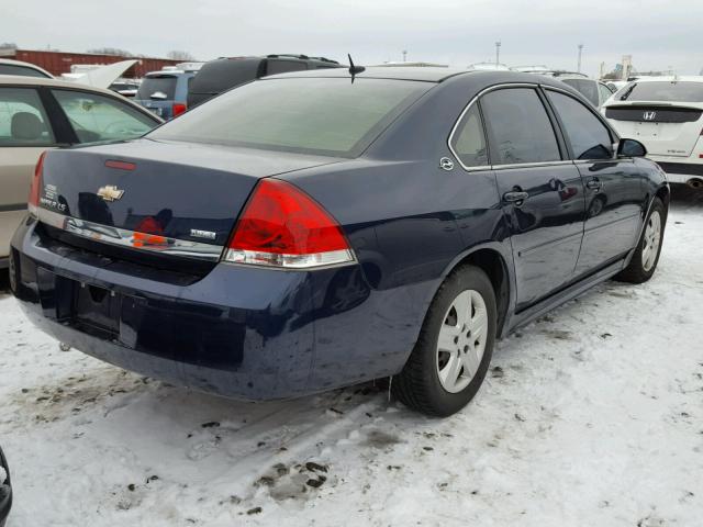 2G1WB57K991120527 - 2009 CHEVROLET IMPALA LS BLUE photo 4