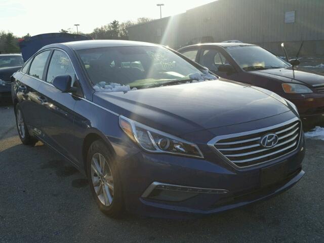 5NPE24AF3FH168298 - 2015 HYUNDAI SONATA SE BLUE photo 1